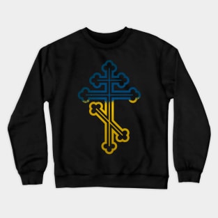 Ukrainian Orthodox Cross Crewneck Sweatshirt